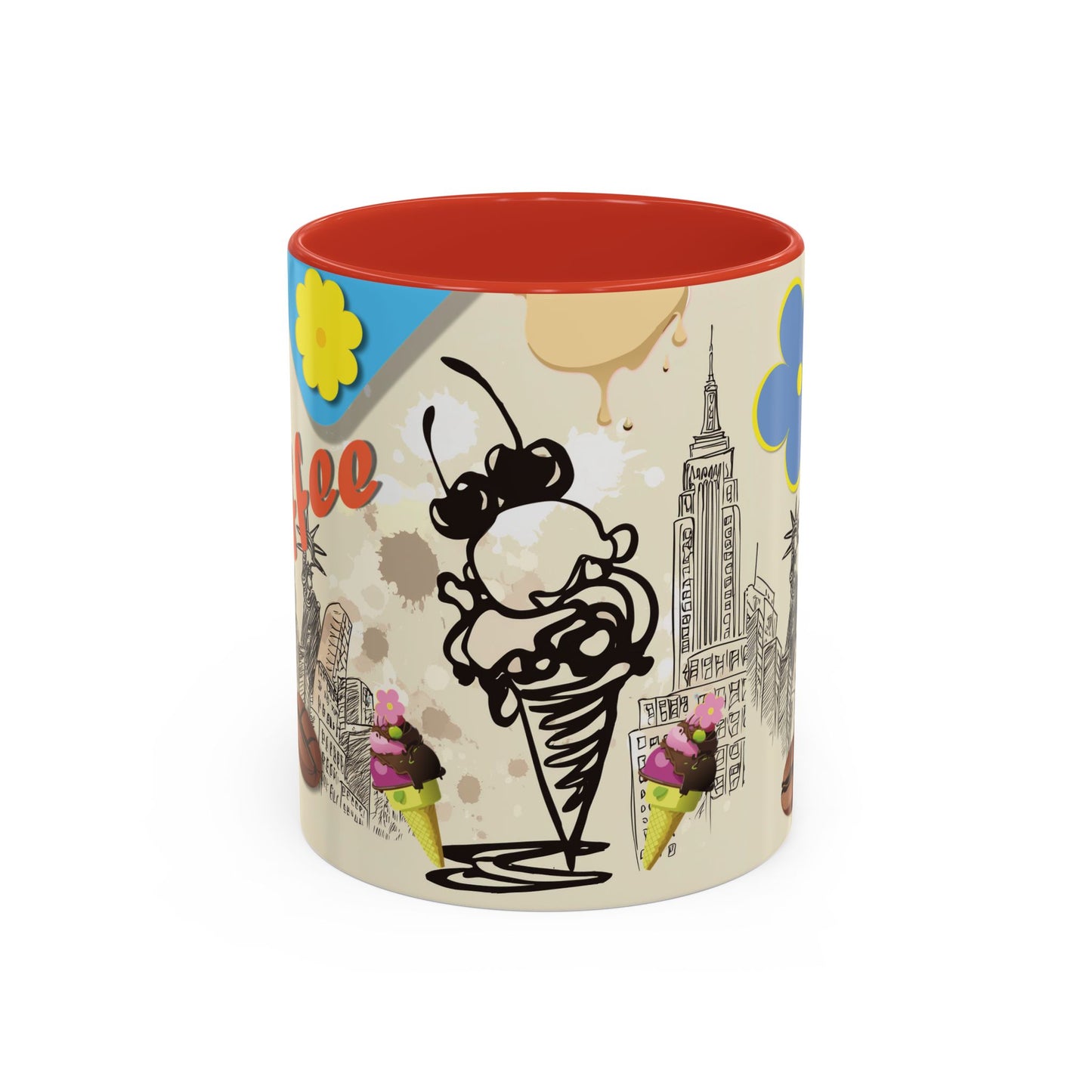 NYC Ice cream flavor melting MUG   (11, 15oz)