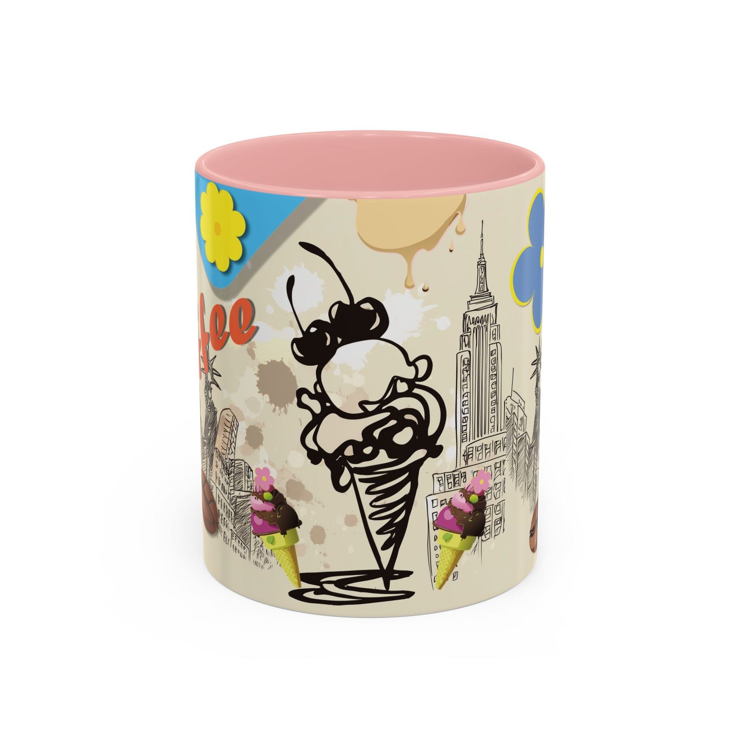 NYC Ice cream flavor melting MUG   (11, 15oz)