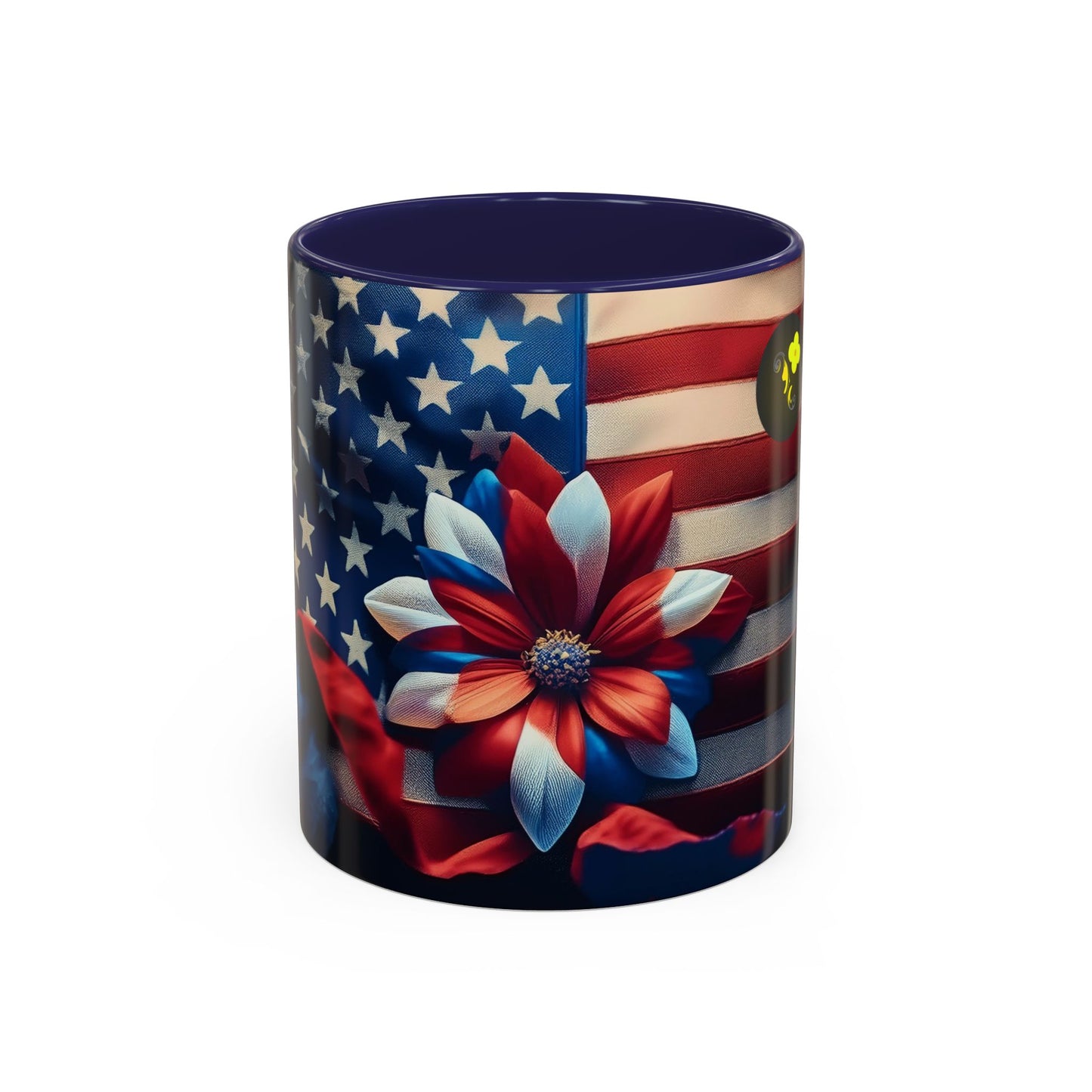 American Flag Flowers  Coffee Mug (11, 15oz)