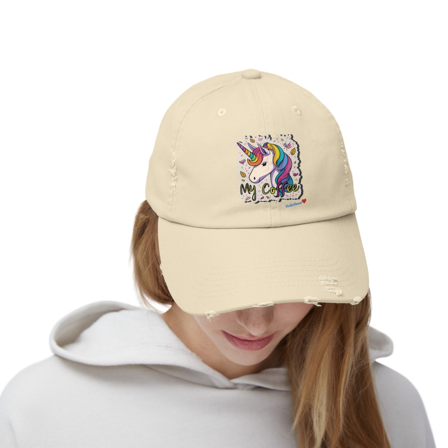 Unicorn Distressed Cap