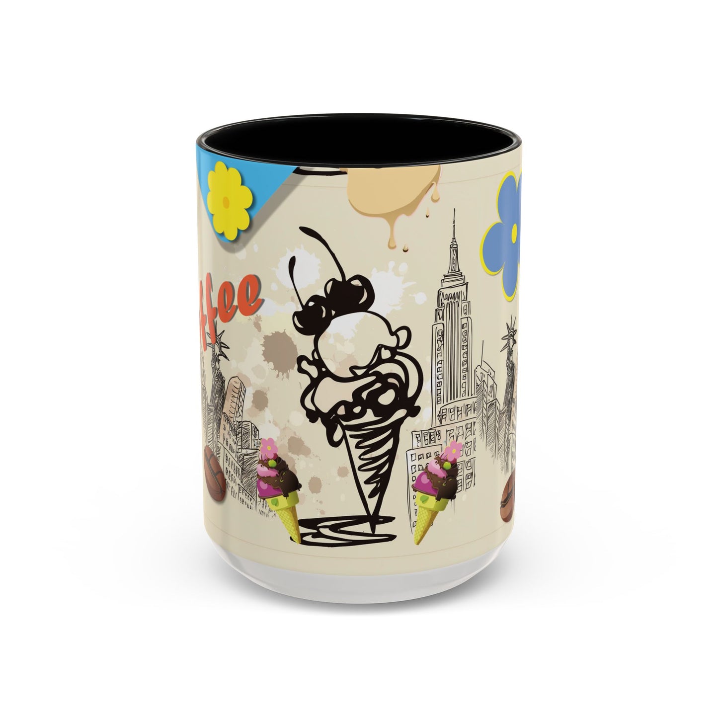 NYC Ice cream flavor melting MUG   (11, 15oz)