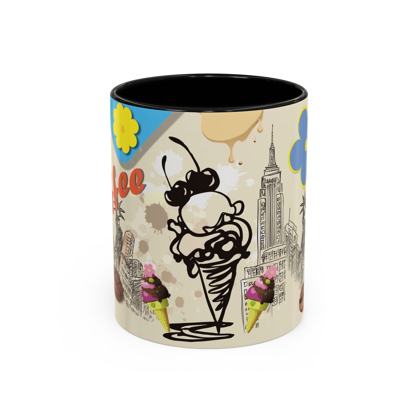 NYC Ice cream flavor melting MUG   (11, 15oz)