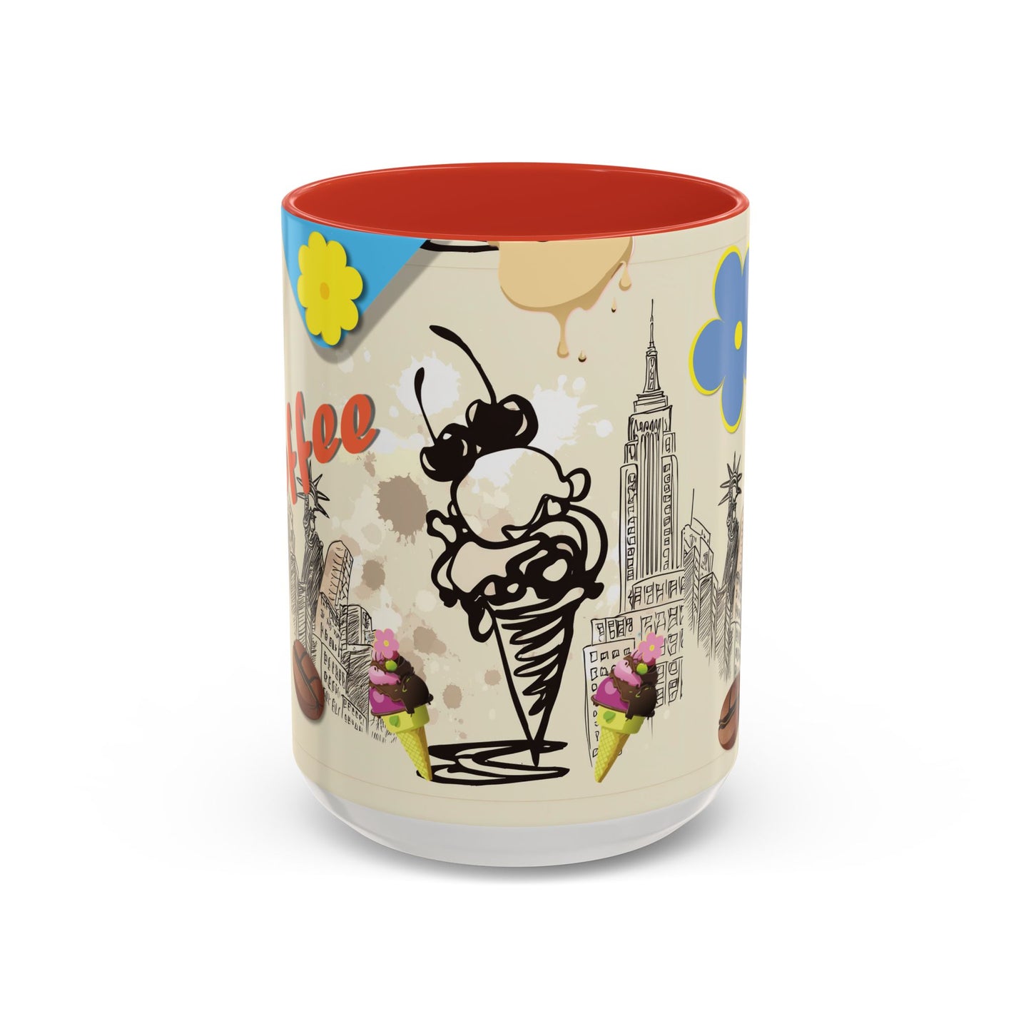 NYC Ice cream flavor melting MUG   (11, 15oz)